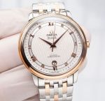 Omega De Ville  39.5mm for men 32.7mm for women 8215 Movement Rose Gold Bezel Couple Watch